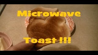 Make Crunchy Toast in a Microwave [upl. by Artcele]