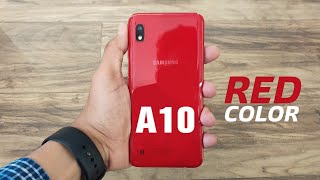 Samsung A10 New Red Color  AllStuff [upl. by Yelbmik]