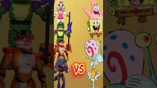 FNAF Security Breach Vs Spongebob and Friends shorts fnafsecuritybreach spongebobsquarepants [upl. by Itsa]