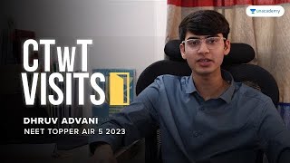 CTwT Visits NEET Topper Dhruv Advani AIR 05 NEET 2023  Study Room  Learning Hacks Exam Motivation [upl. by Kosey]