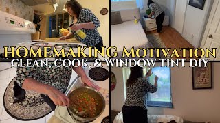 Cleaning Cooking amp Window Tint DIY  Homemaking Motivation [upl. by Shaya217]