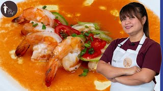 Seafood Cold Soup Gazpacho  Spanish  European Recipe  Yes Chef [upl. by Stronski435]