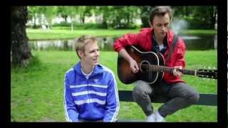 Lars Vaular og Sondre Lerche  Øynene Lukket akustisk i parken [upl. by Ferrand]