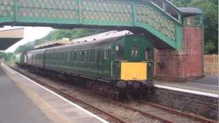 Dartmoor Railway  Class 205 Thumper DEMU  8th July 2012 [upl. by Northrop]