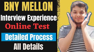 BNY Mellon Interview Process  BNY Mellon Assessment  Interview Experience  Coding Questions [upl. by Kylander]