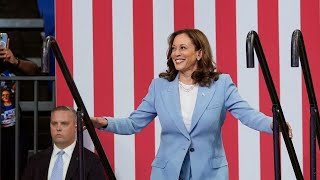 Voters on both sides react to Kamala Harris rally [upl. by Onateyac]