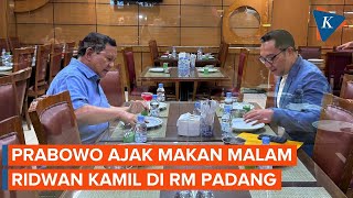 RK dan Prabowo Makan Malam Bersama Apa yang Dibahas [upl. by Madaih]