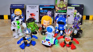 Unboxing Robot Ultraman Robot Astronot Robot Warrior Berjalan Robet Optimus Robot Dance Hero [upl. by Attena]