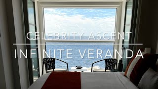 Infinite Veranda Celebrity Ascent  Cabin Tour  Travel and Cruise Tips [upl. by Lemon21]