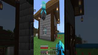 Minecraft New Weaponsmith Villager House Project mc minecraft realms multiplayer shorts [upl. by Buffy]