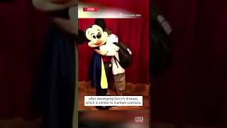 Man Meeting Mickey Mouse Moved to Tears shorts [upl. by Tonie319]