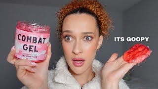 TRYING A VIRAL TIKTOK HAIR GEL  PINK COMBAT GEL [upl. by Lrat]