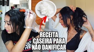 PINTANDO O CABELO EM CASA SEM DANIFICAR [upl. by Etennaej]