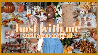 AUTUMN HOST WITH ME Effortless Menu Small Space Layout amp Prepping to Host a Fall Themed Brunch [upl. by Tristas]