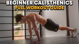 Beginner CALISTHENICS full workout at home  45 min  no equipment [upl. by Oakman]