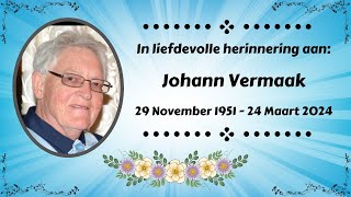 Johann Vermaak Gedenkdiens  04042024 [upl. by Meakem979]