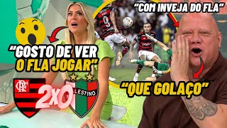 RENATA FAN SE RENDE AO FLAMENGO e ANTIS COM INVEJA DO MENGÃO Jogo Aberto FLAMENGO 2X0 PALESTINO [upl. by Payson]