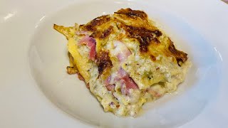 Lasagna con pesto di carciofi besciamella formaggio e prosciutto cotto Deliziosa [upl. by Idnic]