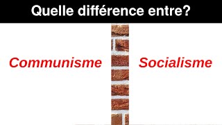 Quelle est la différence entre le socialisme et le communisme Explications et définition politique [upl. by Northway421]