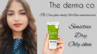 Best ReviewThe derma co 5 Cica glow daily For Face moisturizerreviewpoojacreationdiythedermaco [upl. by Noir]