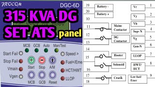 315kva dg set ats panel explain ats panel ats controller [upl. by Audly664]