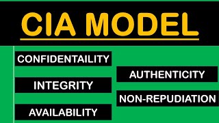 CIA Model  Confidentiality Integrity Availability Authenticity and NonRepudiation  Hindi [upl. by Latvina164]