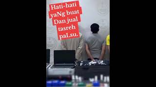 Penangkapan 4 orang pembuat dan pengedar tasreh haji palsu [upl. by Assenej626]