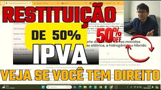 IPVA RESTITUIÇÃO para Carros Híbridos e Elétricos  Você Pode Economizar Dinheiro [upl. by Adnolaj]