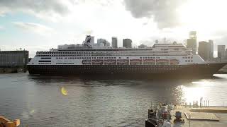 Holland America Line Cruise Ship Volendam Departs Port of Montréal Saturday May 18 2024 EMR 5747 [upl. by Anadroj260]