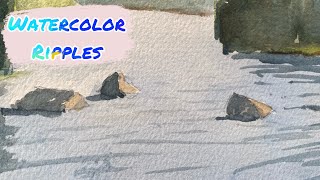 How To Paint Ripples In Water  Step By Step Tutorial For Beginners [upl. by Poll786]