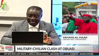 Obuasi East NDC communications director finally speaks after he clashes with the Military [upl. by Dulcle]