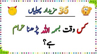 Paheliyan In Urdu  36 Mazaydar Paheliyan Jawab Ke Sath  Paheliyon Ki Nagri AqleIns [upl. by Tnilk694]