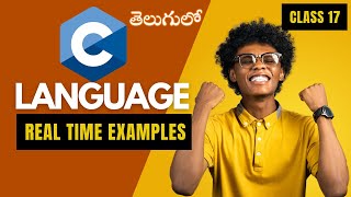 C Programming Tutorials In Telugu  Class 17 [upl. by Charlena]