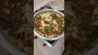 Egg biryani🤌🏻🥰cooking satisfying briyani abroad telugufoodie telugu ytshorts ytshort yt [upl. by Constantina]