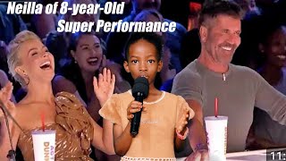 8yearold Neilla surprised all the judges who heard her beautiful song with her extraordinary voice [upl. by Gustie]