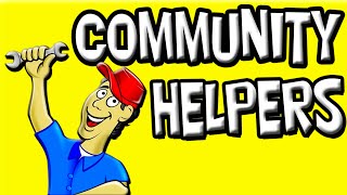 Community Helpers for Kids Jobs in the Community Vocab  Learning Videos for Toddlers [upl. by Ennairod311]