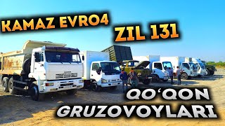 Evro4 Kamaz 30 Tonna Yuklaydi Zil 131 Zo‘rlari Qo‘qon Katta Yuk Mashinalari [upl. by Eidnas]