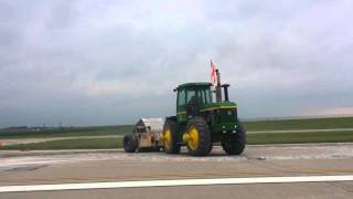 Runway demolition at Kansas City international Airport [upl. by Pennie]