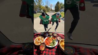 Sprinting while tailgating with freshcravings ad freshcravingspartner cravegoodness [upl. by Alatea442]