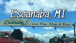 Entering Escanaba Michigan Upper Peninsula 2024 [upl. by Bilac]