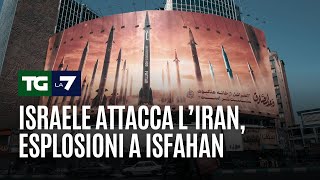 Israele attacca lIran esplosioni a Isfahan [upl. by Erdnaet]