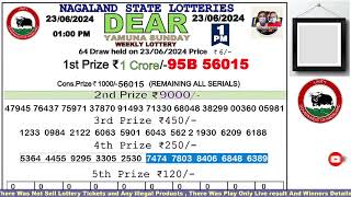 Lottery Sambad Live Dear Nagaland State Lottery Live draw result 23062024 Lottery live sambad [upl. by Suiramed]