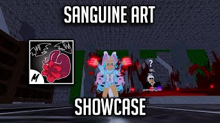 Detailed Showcase With Combos  Sanguine Art Showcase Blox Fruit [upl. by Iegres468]