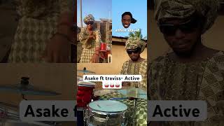 Asake ft travisscott  Active 🥁🥁🥁 asake travisscott youtubeshorts drummer subscribe [upl. by Aramas]