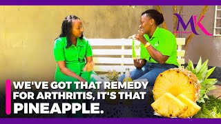 Mum I found a remedy for your arthritis a pineapple [upl. by Ahseekat460]