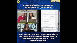 ⚠️ Ana Belén Cordero exasambleísta de CREO coordinaba reuniones de Villavicencio con Hernán Luque [upl. by Gavrielle]