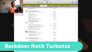 396 Ep 026 Backdoor Roth Turbotax Video Tutorial [upl. by Gabrila]