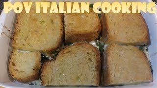 Baked Caprese Bruschetta POV Italian Cooking Episode 27 [upl. by Debee]