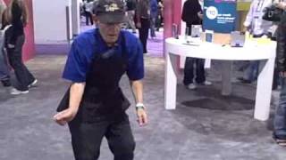 Old Man Dancing At CES 2009 Funny Original Vid [upl. by Carmen]