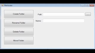 C Sharp How to Copy Move Folder [upl. by Nwadahs204]